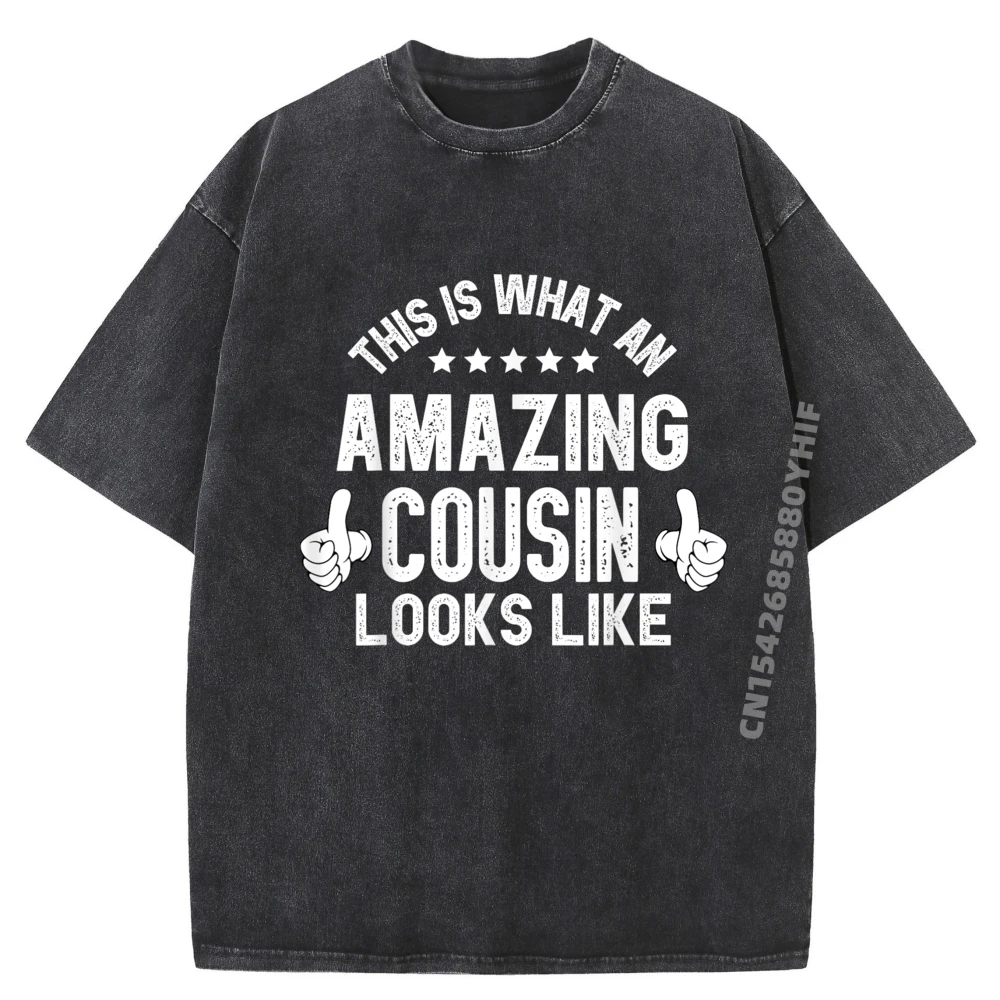 

Это какой потрясающий кузен выглядит как футболки с рисунком, мужская удобная стираная футболка с коротким рукавом