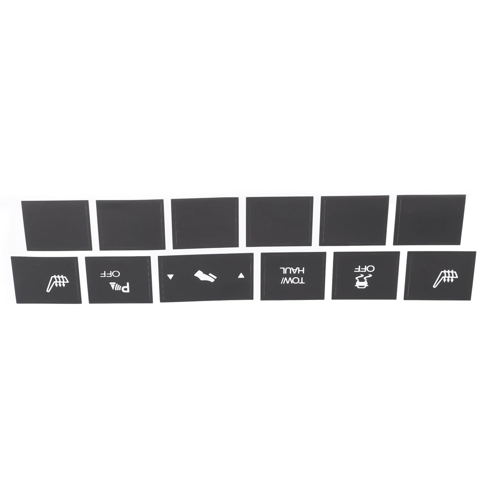 Part Sticker Black For Cherokee Heated Repair Sticker Set Tool Traction Button Vinyl 2005-2009 Accessories High Quality