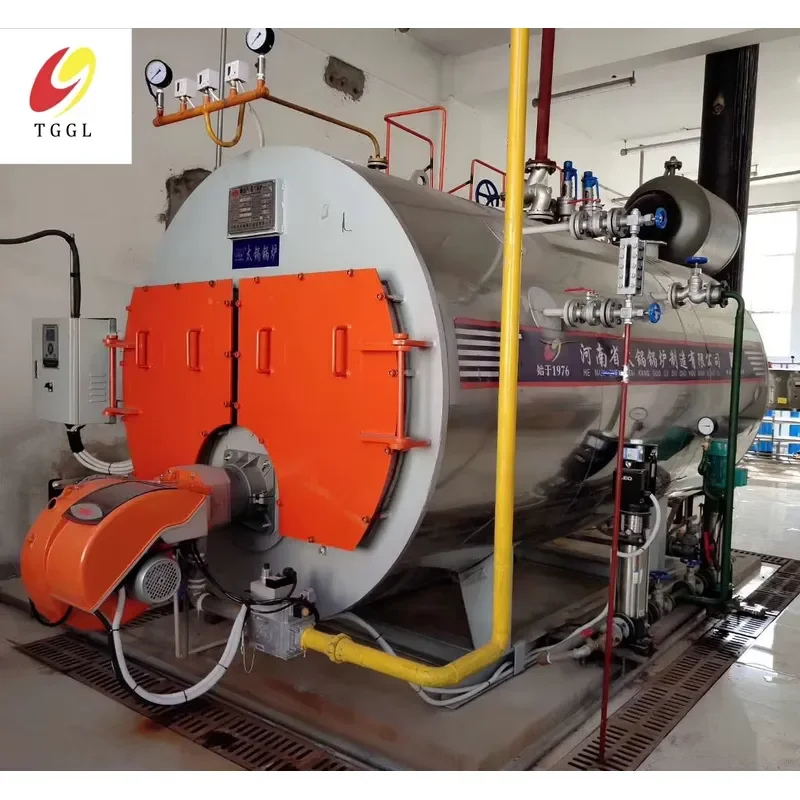i Automatic Oil Steam Boiler WNS 2 to 15 TPH Heavy Oil Fired Wet Back Structure for Palm Oil Mill Extraction Plant