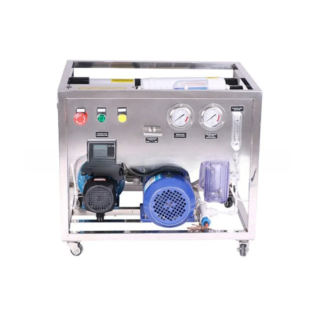 Appropriate 500 LPD Seawater Salt Water Purifier Machine Seawater Desalination Plant Portable Watermaker Boat Seawater Treatment