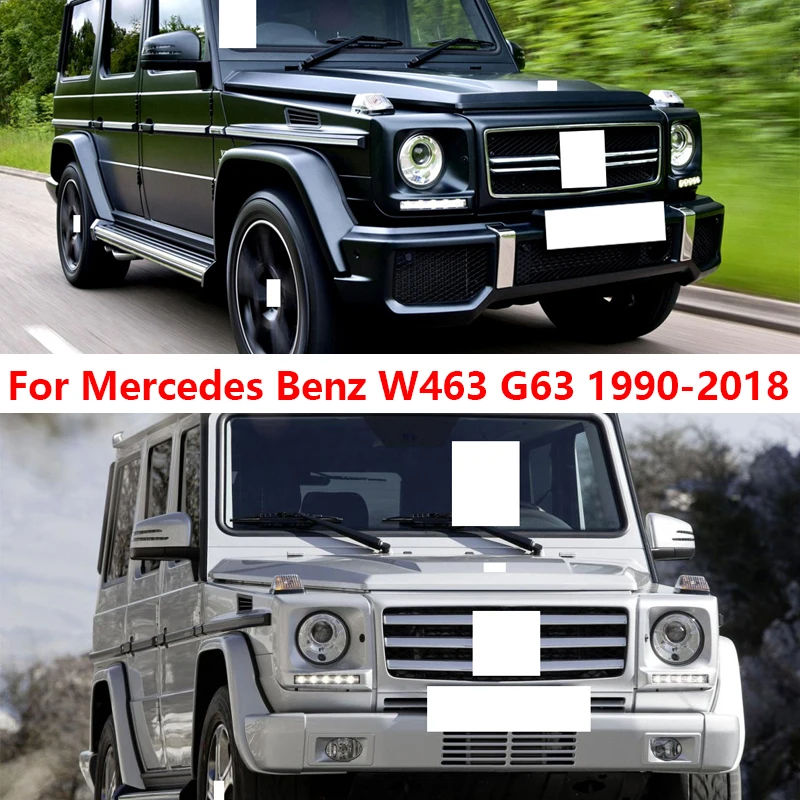 1 Set DRL LED Daytime Running Lights For Mercedes Benz G500 G55 G63 W463 1990-2018 Fog Lamp Cover Frame  A4638840731 A4638840832