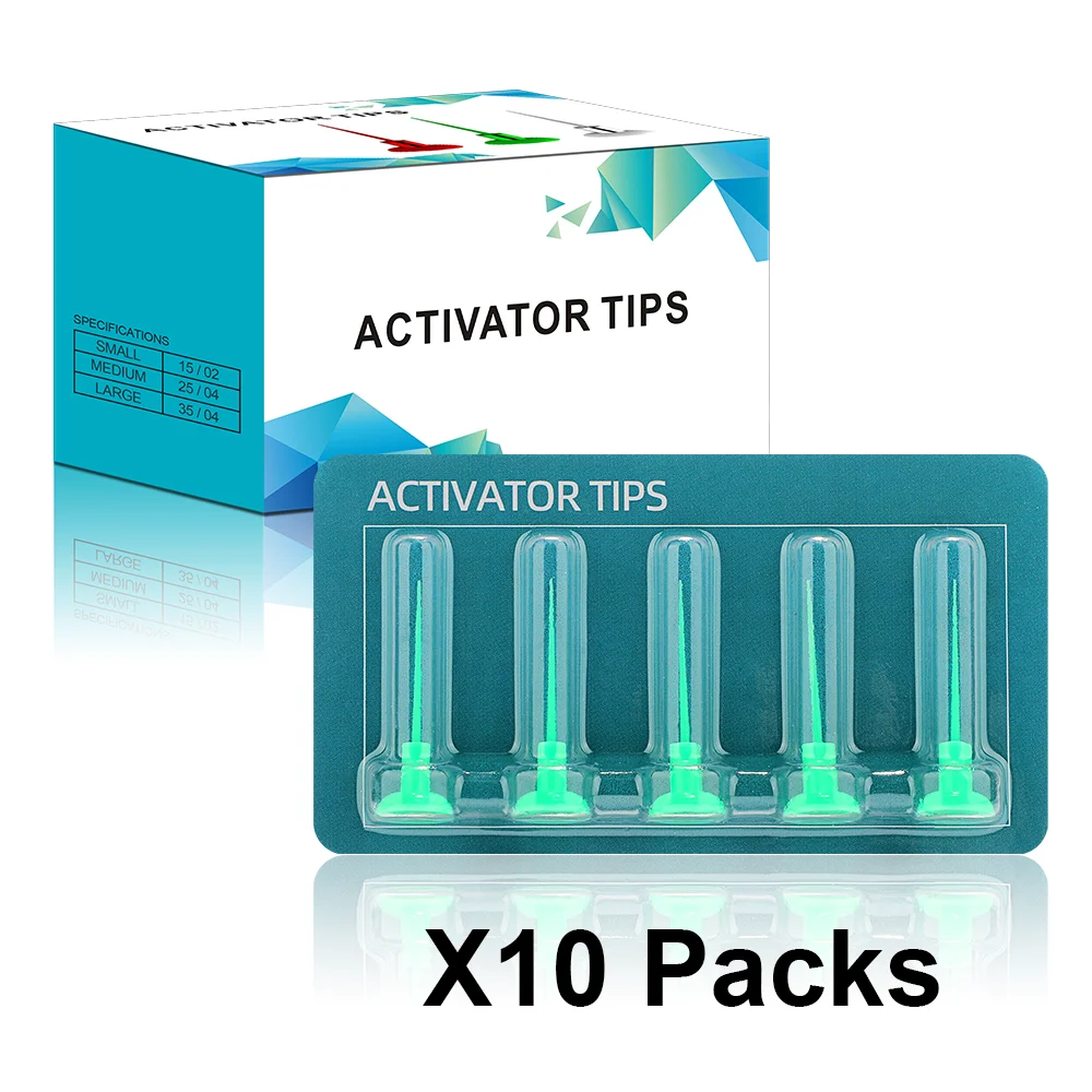 Dental Verbrauchs Aktivator Endo Tipps Ultraschall Endo Motor Drahtlose Sonic Irrigator Tipps AI-Tip-L35/M25/S15 10 Pack