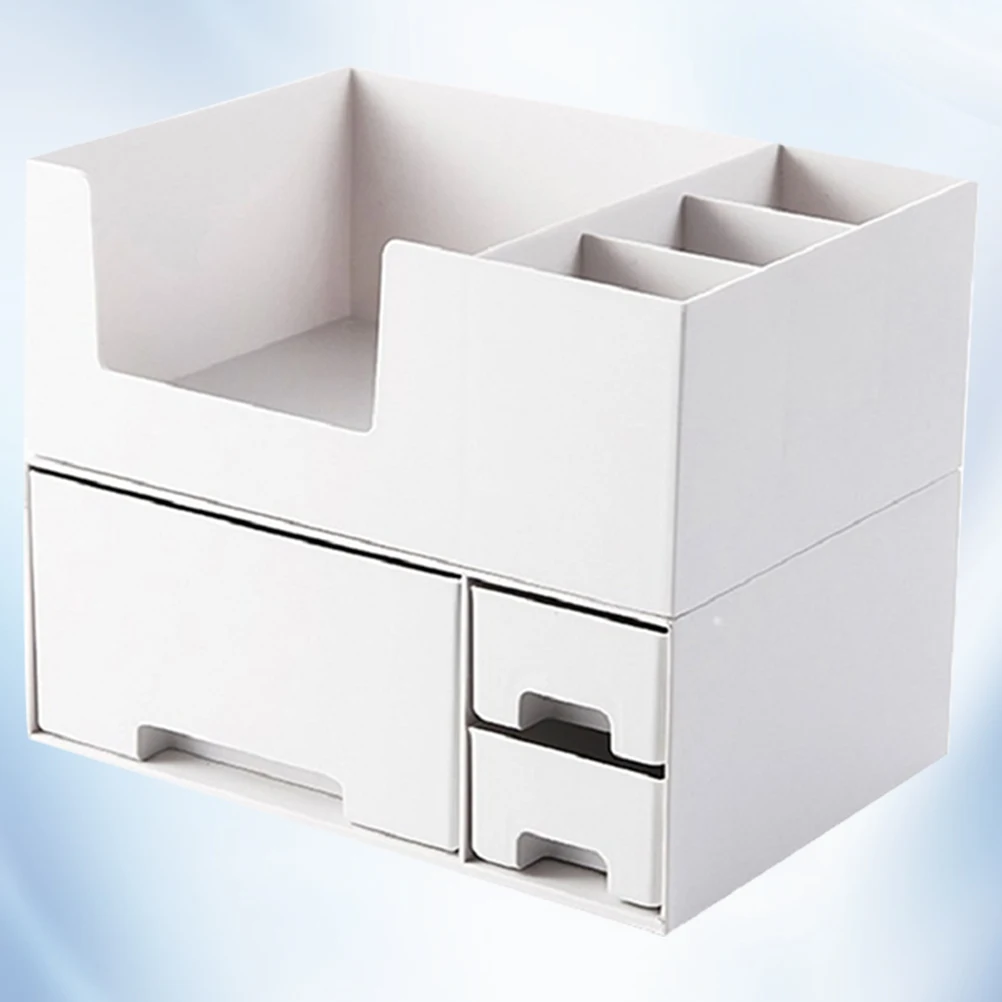 

Increased Storage Box Stationery Shelf Container Computer Screen Elevated Monitor Case