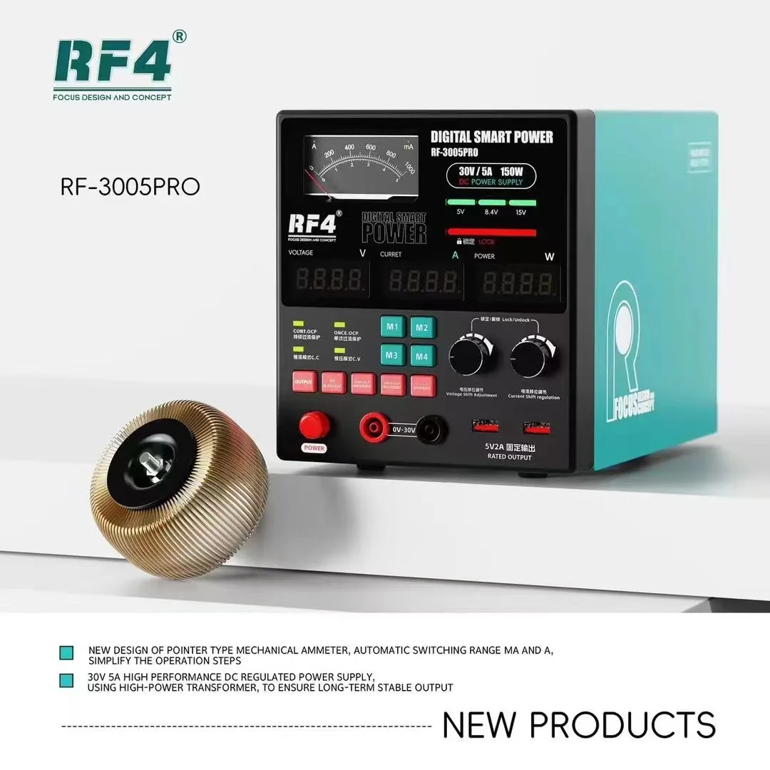 RF4 RF-3005D RF-3005Pro Power Supply DC Regulated Power 30V 5A For Mobile Phone Computer Repair Checking Tool