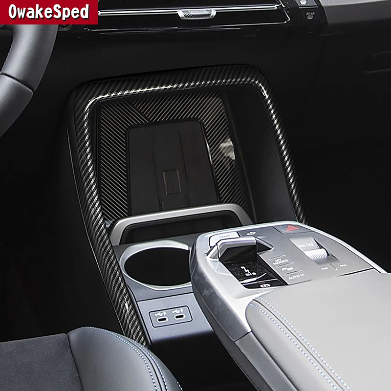 

Декоративная рамка центральной консоли, накладка для BMW X1 U11 2023 2024, цвет углеродного волокна, аксессуары для интерьера автомобиля