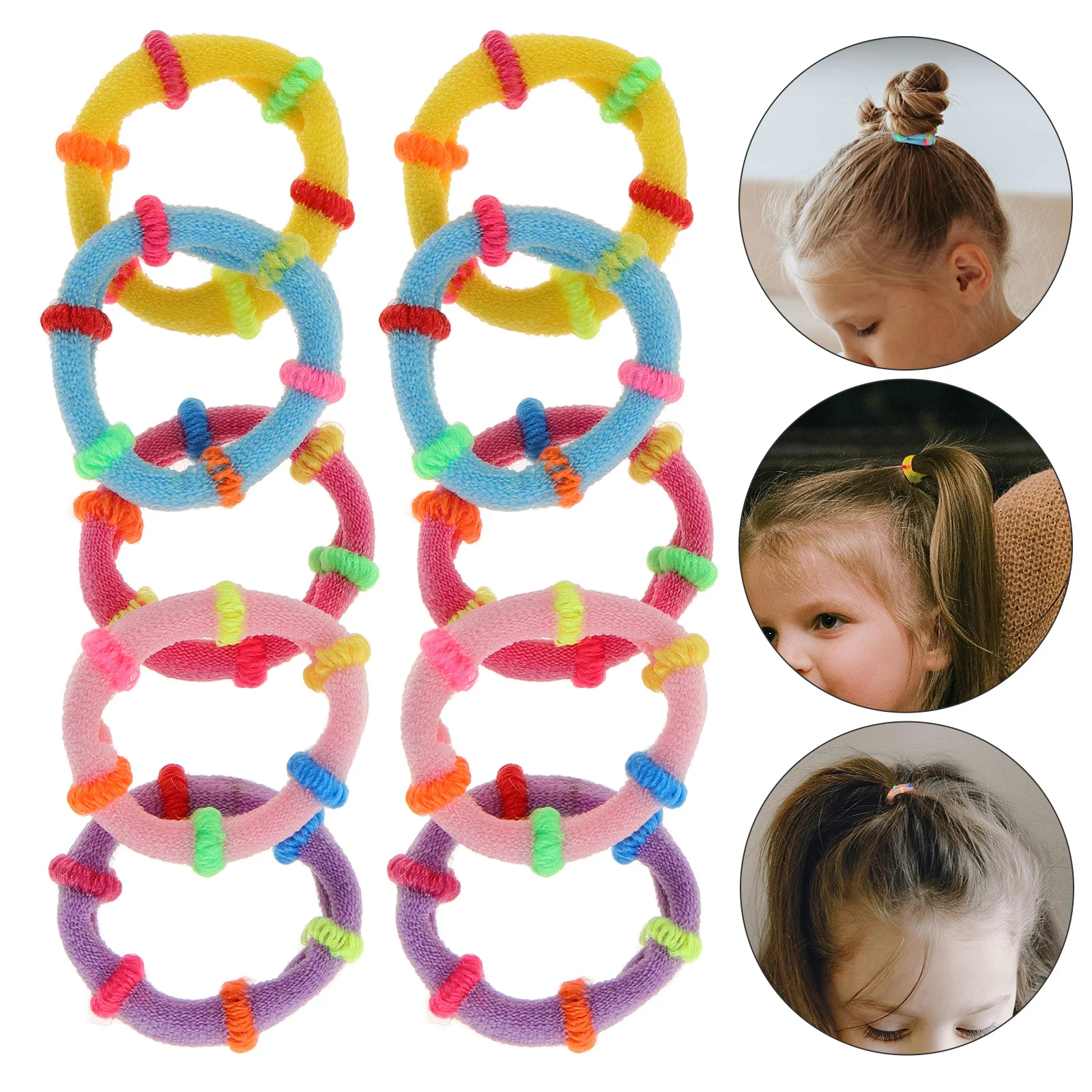 

200Pcs High Elastic Hair Ties Soft and Gentle Small Hair Elastics for Kids Girls Fashionable Ponytail Holders Multipurpose Use