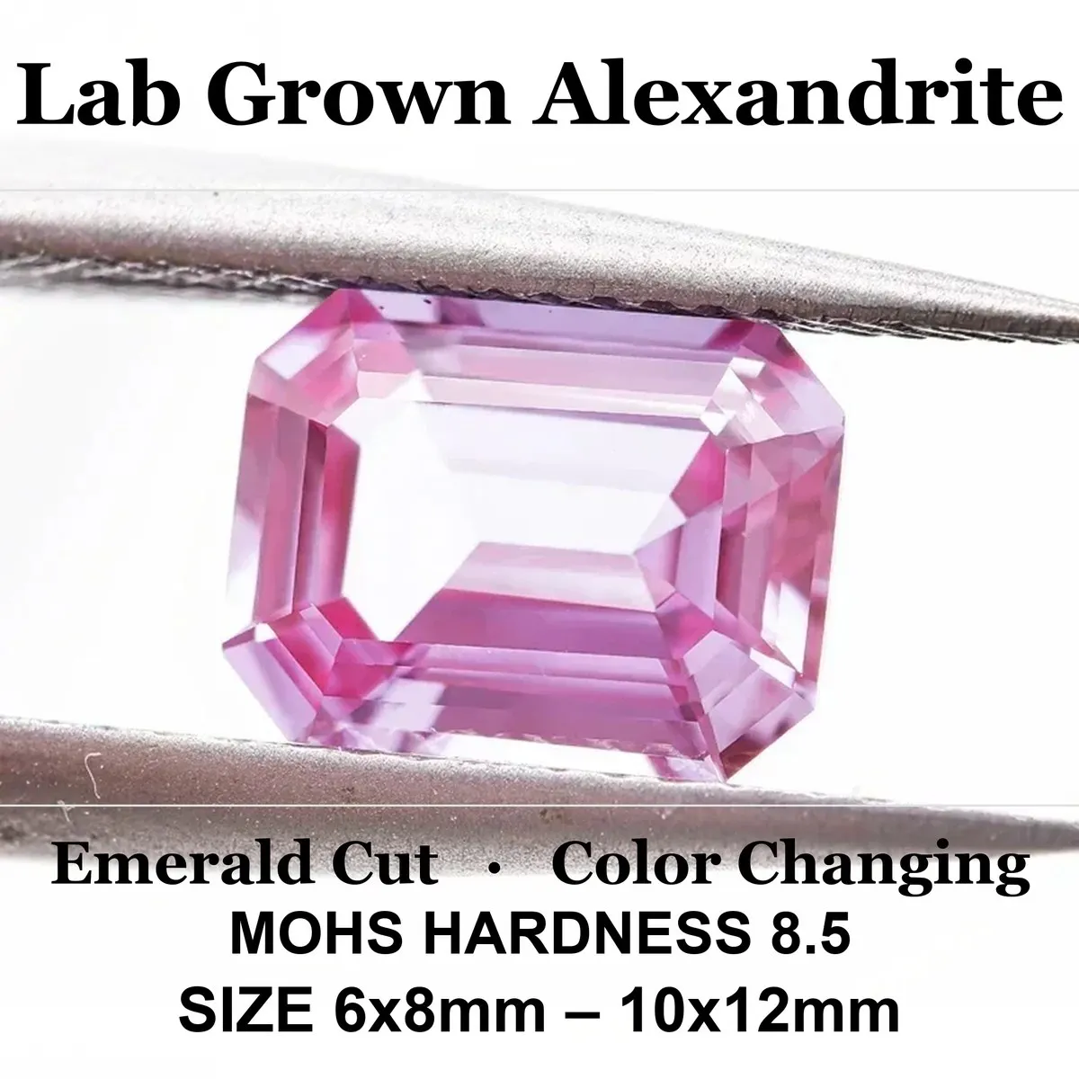 Alexandrite Emerald Shape Change Color Wholesale Lab Grown  Stone Extremely Shiny Quality Charms for DIY Jewelry Making Certifi