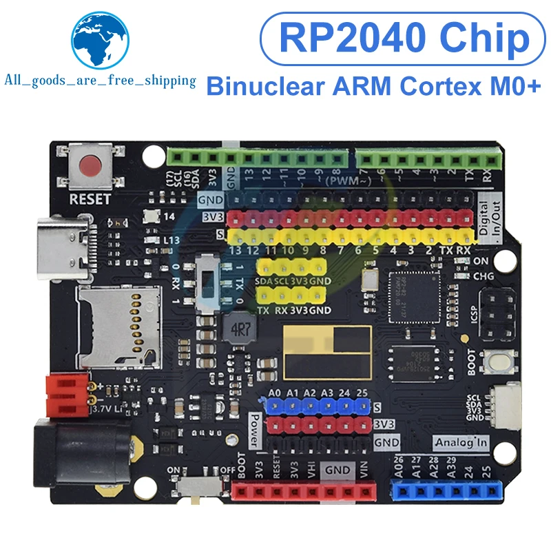 Raspberry PI UNO RP2040 Development Board Type-C USB 16MB Programming Learning Controller Core board For Arduino