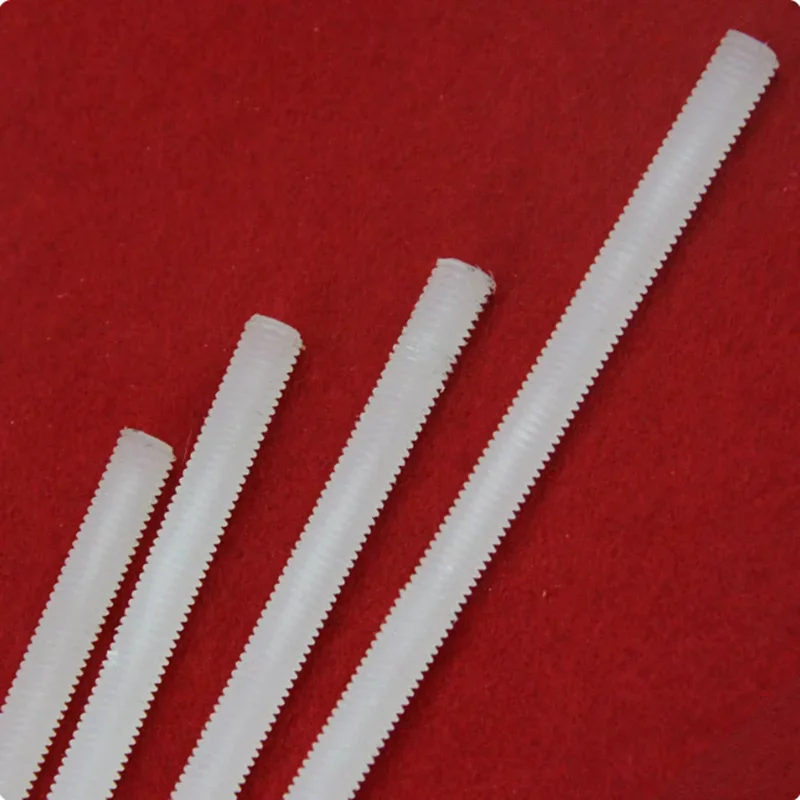 

Plastic Nylon Threaded Rods Bars Studding M4 M5 M6 M8 M10 M12 M16 M20 M22 M24 M27 M30 M36 M40