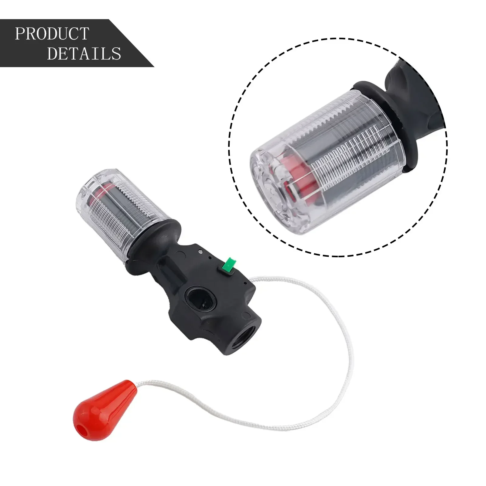 

Inflatable Automatic Inflation Device Manual Valve Inflation Accessories ABS Inflation Device For Diving Water Sports
