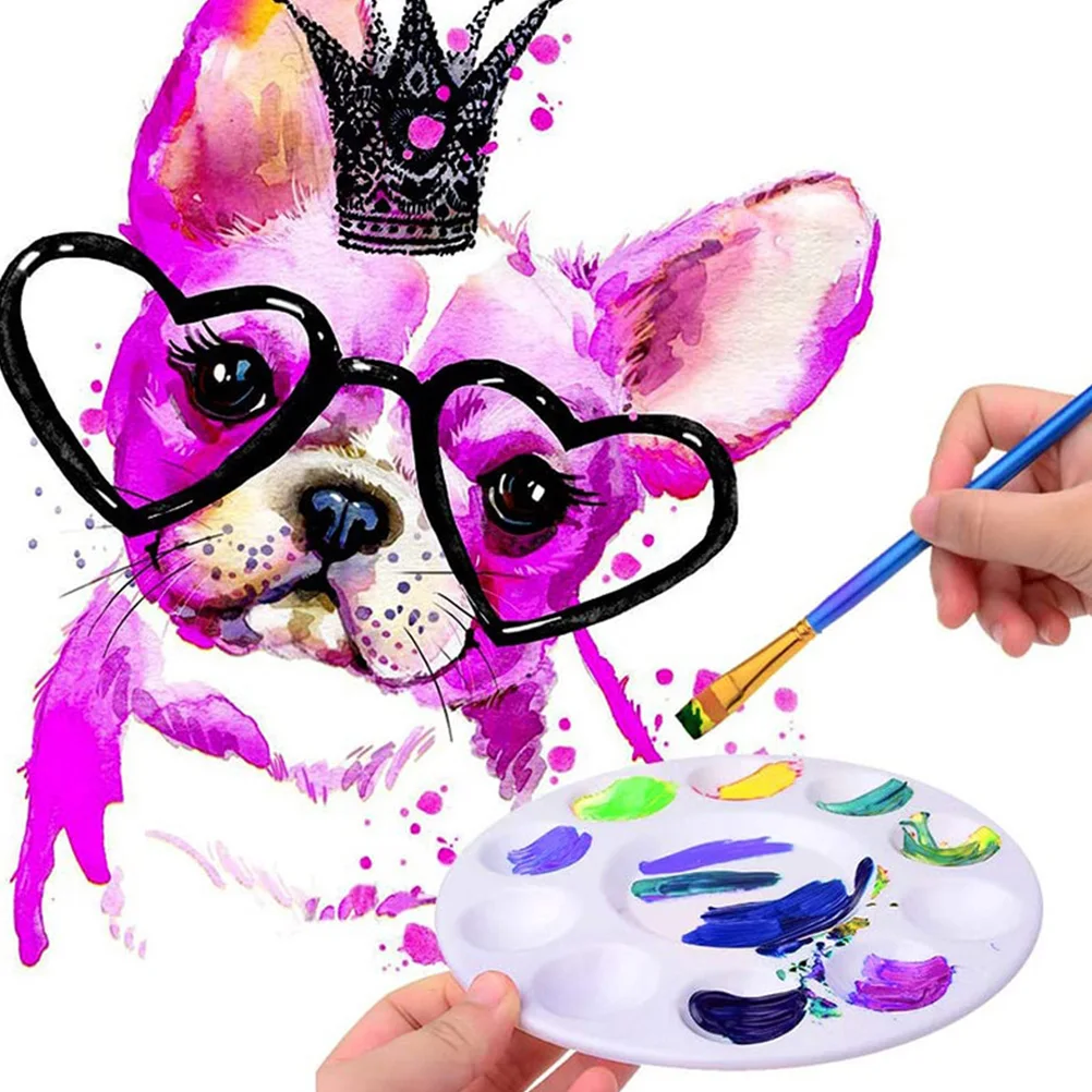 

15pcs Paint Trays Watercolor Mixing Plastic Child Art Drawing Supplies Painting Tray Pigment Tray Painting Board