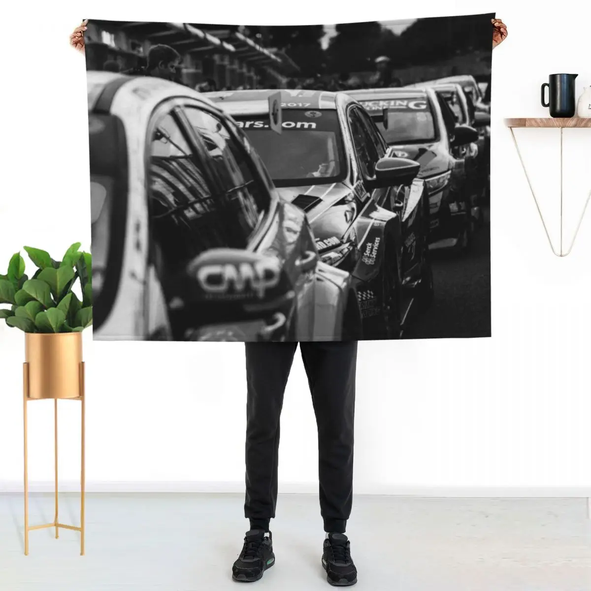 BTCC British Touring Car Lineup Throw Blanket Furrys Extra Large Throw Plaid on the sofa Single Luxury St Blankets