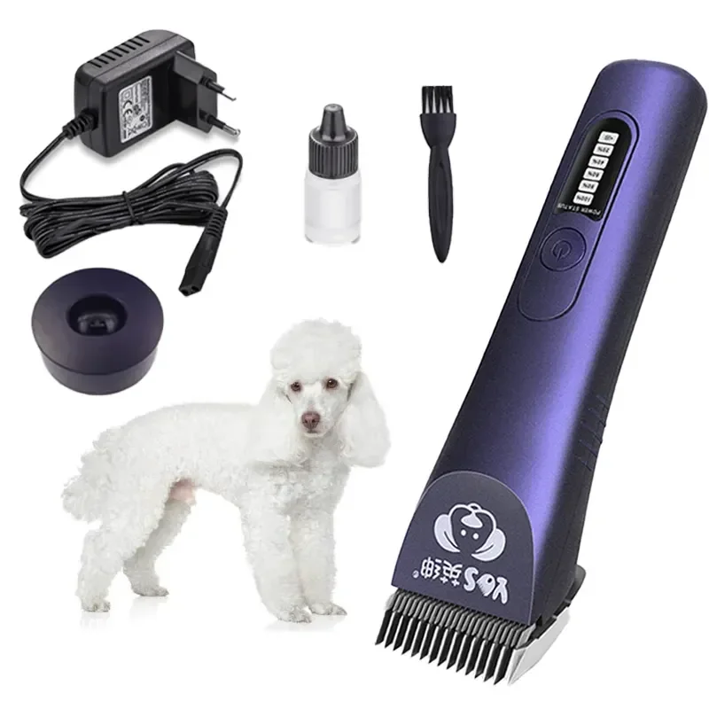 pet hair clipper comparable A5 blade 10FC dog grooming hair clipper LED display pet shaver heavy duty dog hair clippers