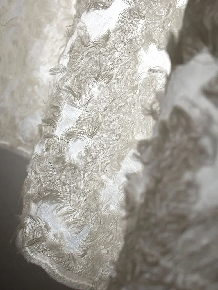 

Жаккардовая ткань с кисточками и перьями, креативное платье для женщин, дизайнерская ткань для шитья, полиэстеровый материал, ткань для двора, сделай сам