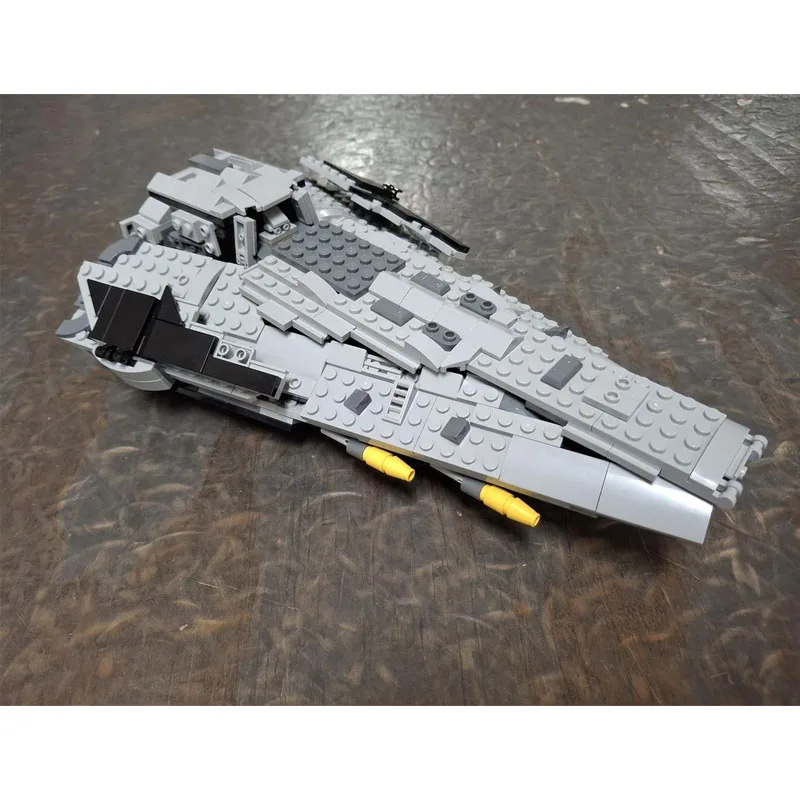 

MOC-227960 Space War Building Block Model Particle Space Ship Combat Fighter Building Block Hot Movic Model Toy Gift Set 534PCS