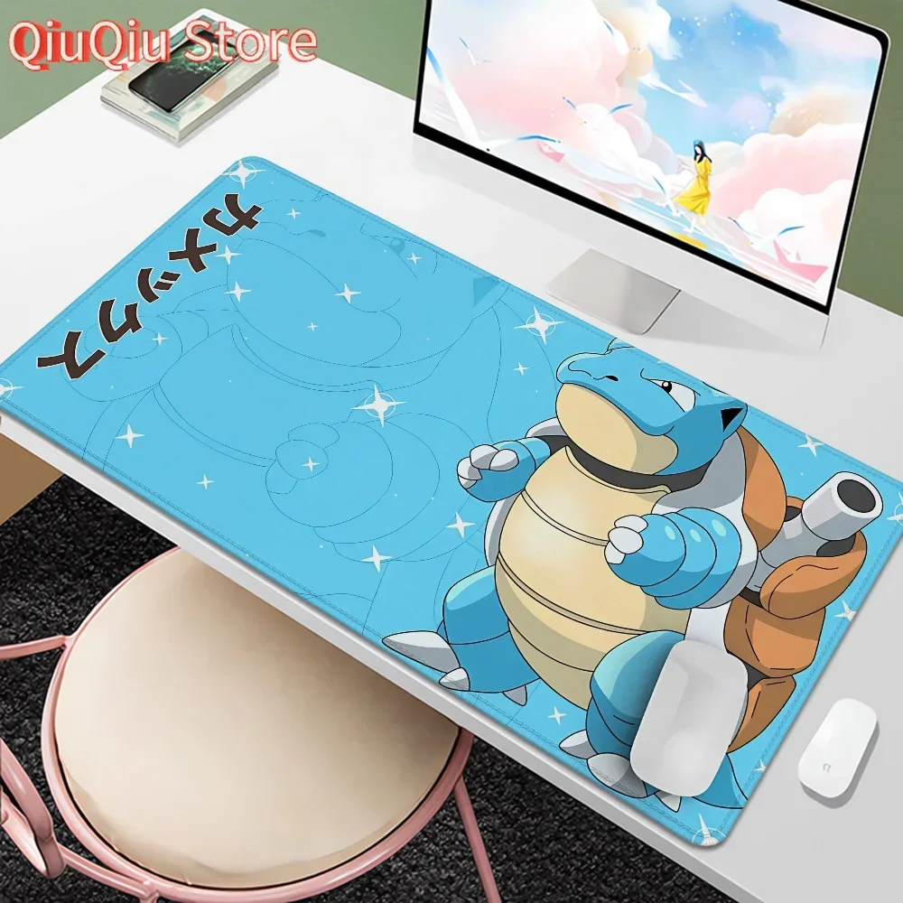 

Mausepad P-pokemon Kawaii Gaming Mouse Mat Rubber Pc Gamer Non-slip Over Edge Keyboard Pad Computer Accessories Table Pads Mats