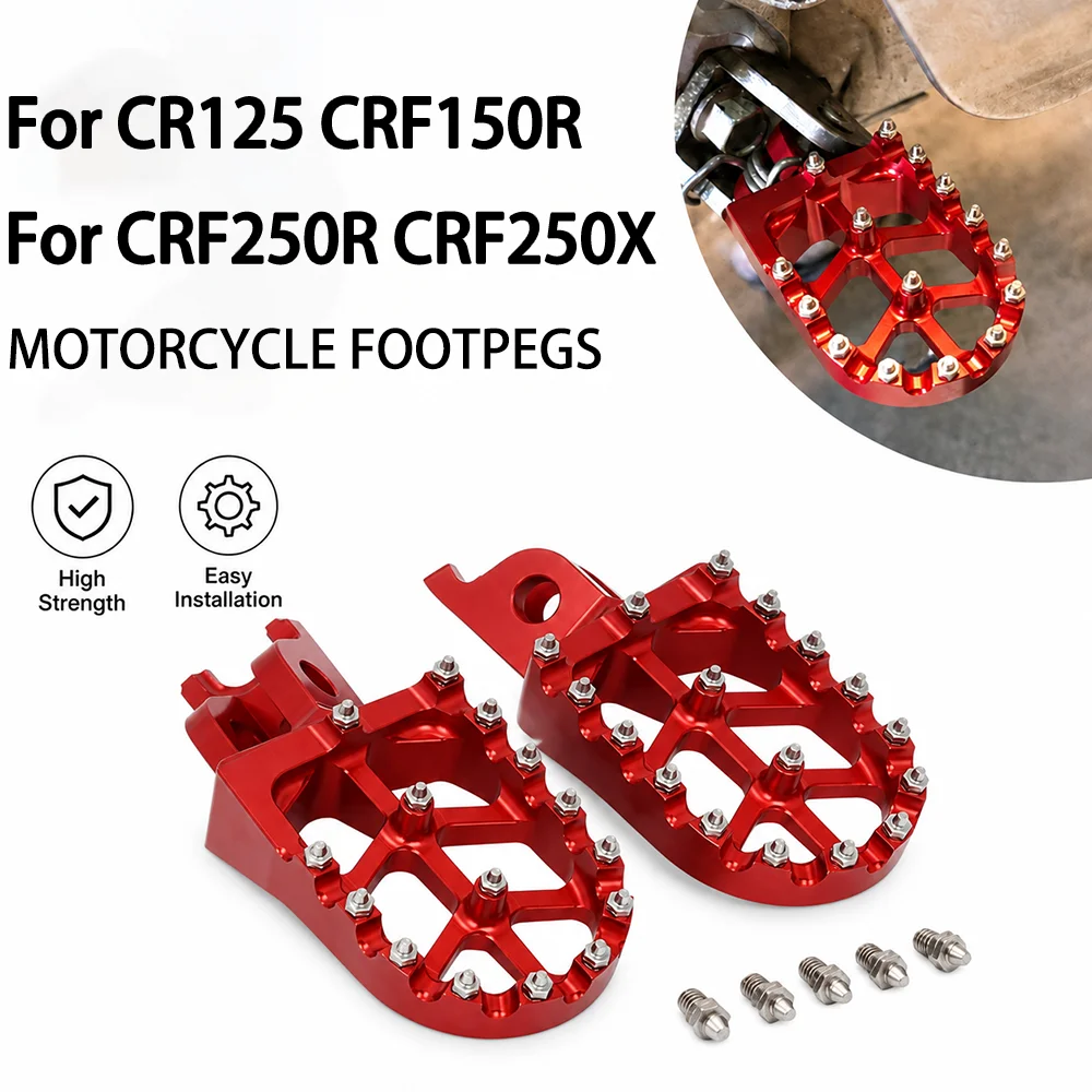 AliExpress JFGRACING Foot Rests footpegs Electric Dirt Bike For KAWASAKI KX250 KX450 KX KX250F HONDA CRF 125 250R 300L 450XL Motorcycles Pedals