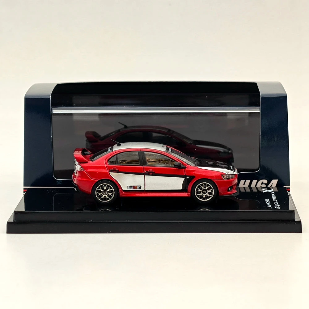 Hobby Japan 1:64 Lancer Evolution X Ralliart Color (Red) HJ644053RB Diecast Models Car Limited Collection Auto Toys