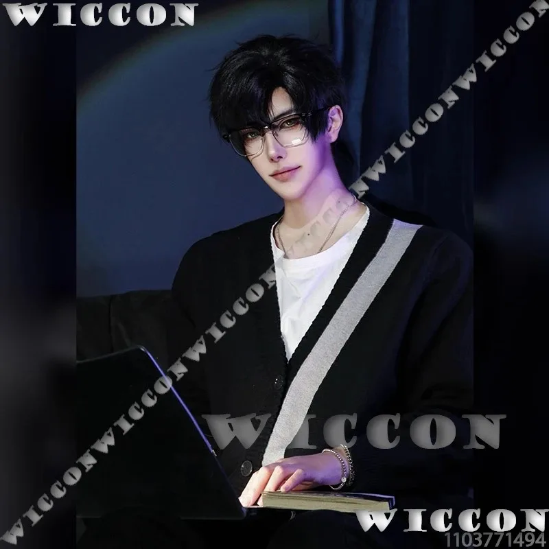 Zayne Lishen Game Love and Deepspace أزياء تنكرية دعامة شعر مستعار معطف أسود سترة سترة Li Shen للرجال مخصصة للهالوين ؛ 3,k8