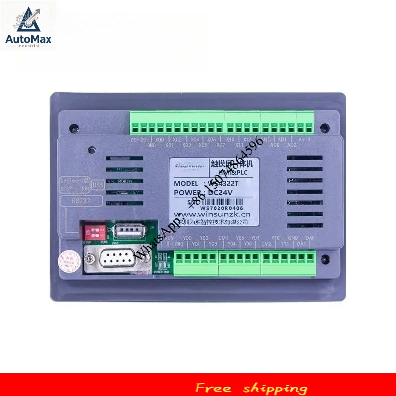 Seeku WS4322 4312 4320 Transistor relay output HMI PLC All In One 4.3 inch Touch Screen Controller Integrated Panel