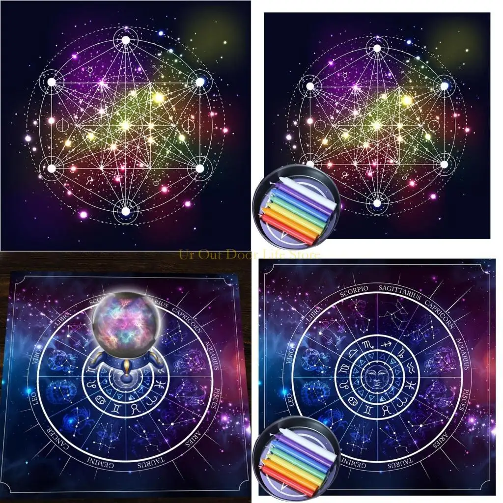 

77UF Tarots Table Altar Cloth Board Game Mat Divinations Altar Tablecloth