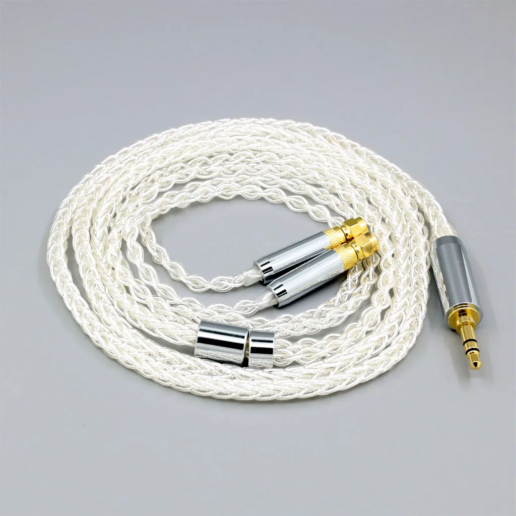 8-ядерный кабель для наушников из чистого серебра и плаладия, 99% 7n для наушников HiFiMan HE400 HE5 HE6 HE300 HE4 HE500 HE6 8384