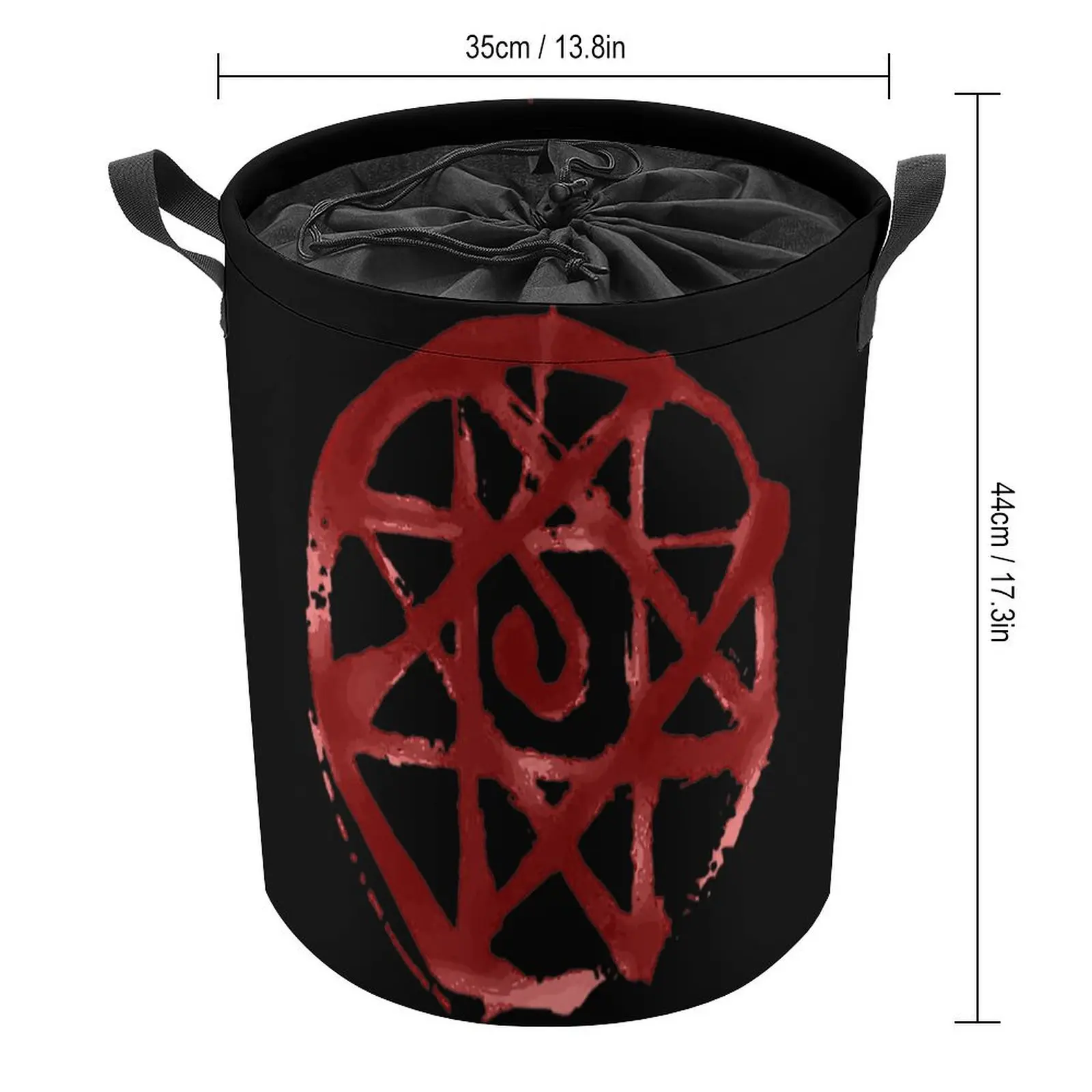 Fullmetal Alchemist  Blood Seal Classic Storage Box Creative Laundry Basket Handle on Both Sides Convenient Storage of Socks Org