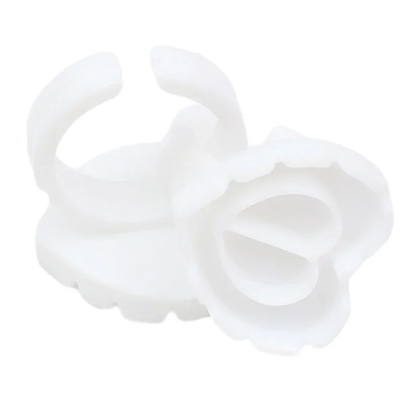 Atacado 100 pçs/saco descartável cílios titular anel recipiente cola pigmento tatuagem extensão copo lash ferramentas fornecedor