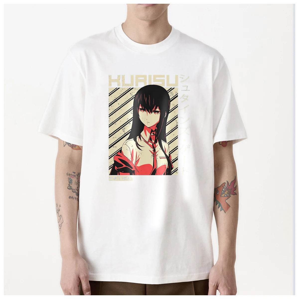 Steins Gate Kurisu Makise anime Japanese Manga t shirt men Women Fashion 100% Cotton summer casual Streetwear Unisex O-NECK