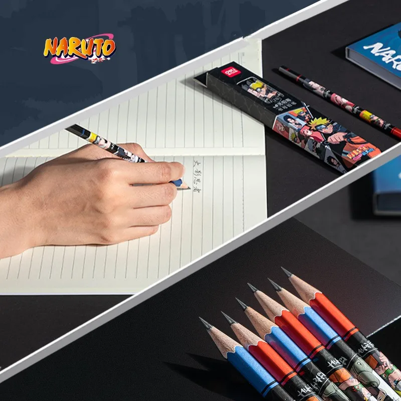 NEW Naruto Anime Pencil Children's Hexagonal Rod Lead Free Hb Writing Pen for Primary School Students' 2B Examination