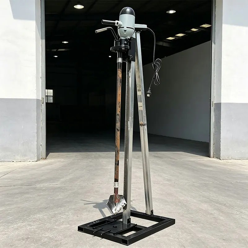 Customized Compact Hand Drill Rig 60m High Torque Simple Setup Vegetable Plot Water Well Drilling Rig