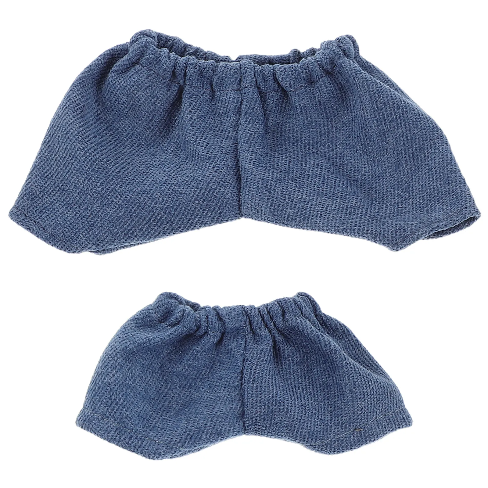 

2Pcs Short Pants Stuffed Clothes Accessories Casual Denim Look for 15Cm 20Cm Mini Dress Up Apparel Shorts