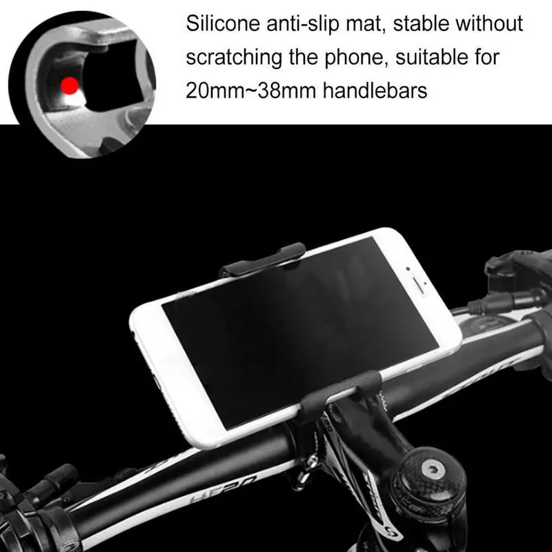 Bike Phone Mount Motorcycle Phone Mount Universal Anti-slip Cell Phone Holders Compatible With 3.5-6.5in Phones