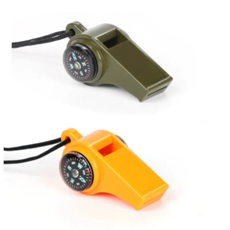 ISURE MARINE Outdoor Multifunctional Three In One Whistle Portable Whistle Thermometer Compass Whistle Outdoor Equipment