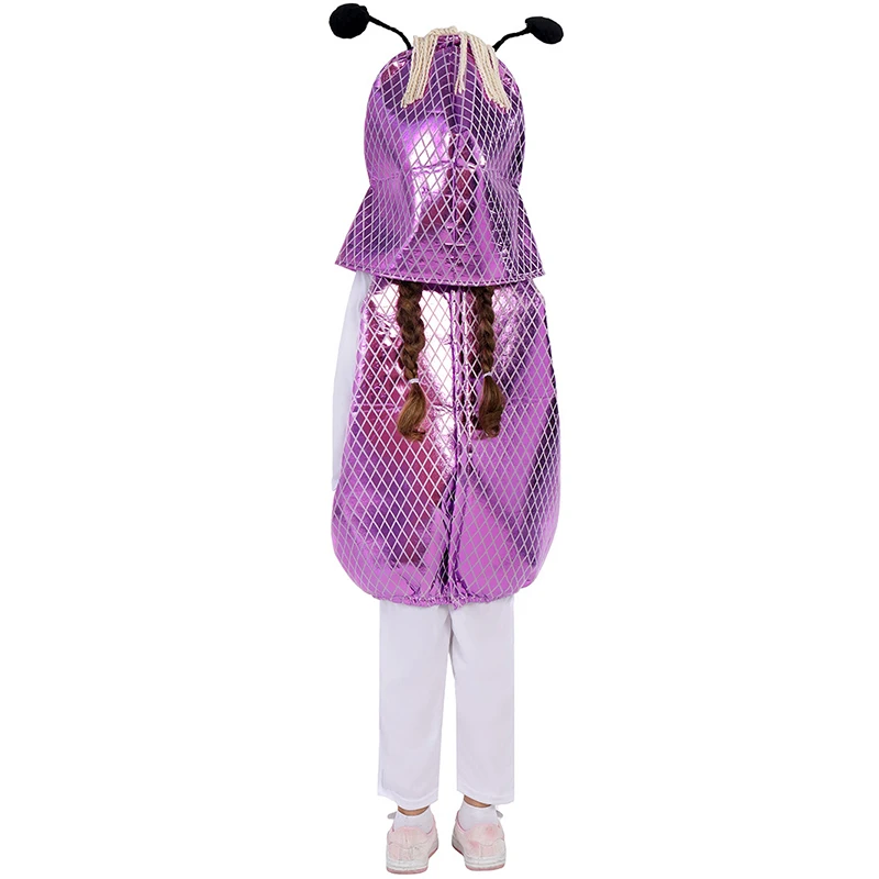 Purple Mary Monsters Child Fancy Dress Up Girl Boo Monster Halloween Costume