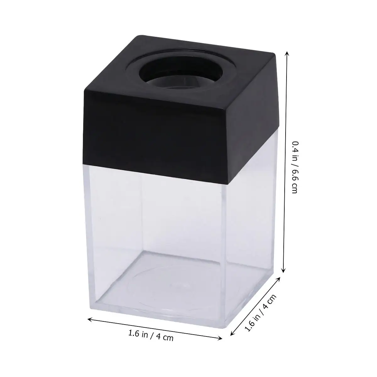 Paper Clips Magnetic Storage Box Organizer Portable Holder Dispenser Case Black