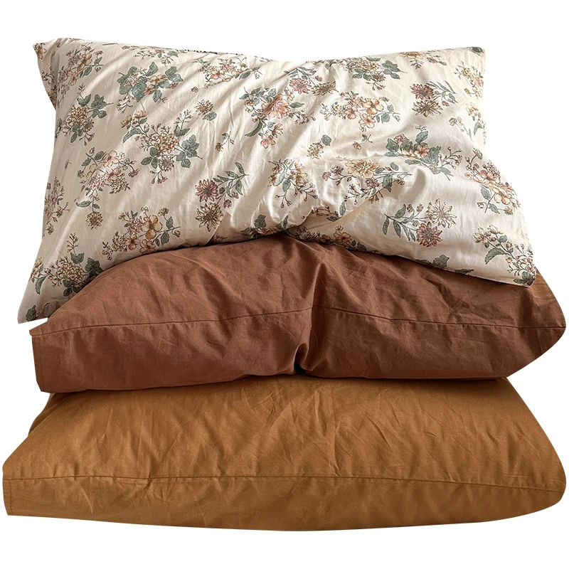 Accessori per biancheria da letto per la casa con federa in puro cotone a righe tinta unita semplice Sle Student Dormi