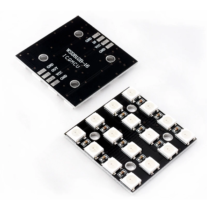 NIEUWE WS2812 LED 5050 RGB 8x8 LED Matrix voor Arduino Merk WS2812B 8*8 4 16 25 64-Bit Full Color 5050 RGB LED Lamp Paneel Licht
