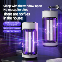 2025Hot Sell Mosquito Killer Lamp Insect Fly Trap Camping Lantern USB  Electric Mosquito Swatter Outdoor Insect Killer Repellent