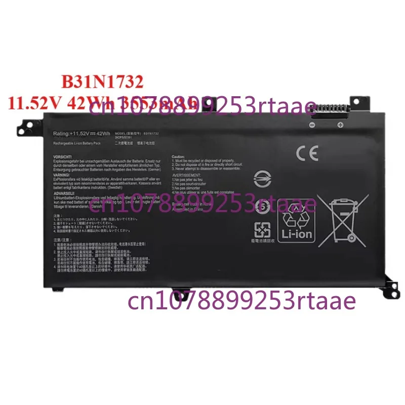 

B31N1732 Laptop Battery For ASUS VivoBook X430FN X571G X571L F571G A571 K571 N571 RX571 S571 S14-S430FA/S430FN/11.52V