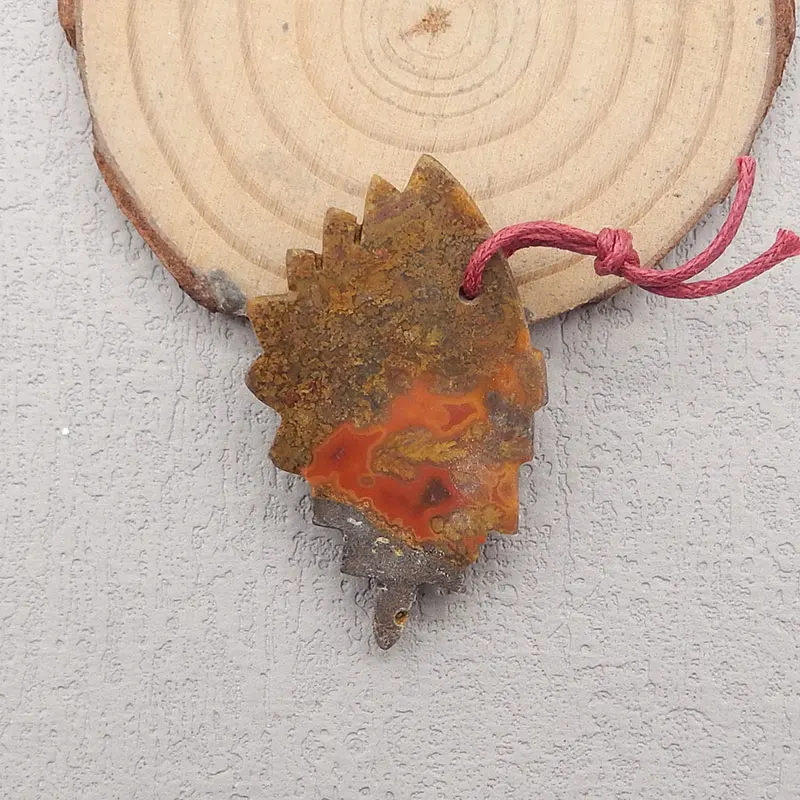 Natural Multi Color Picasso Jasper Carved Indian head Pendant Bead,Semi-precious Stone Fashion Jewelry DIY Necklace Accessories