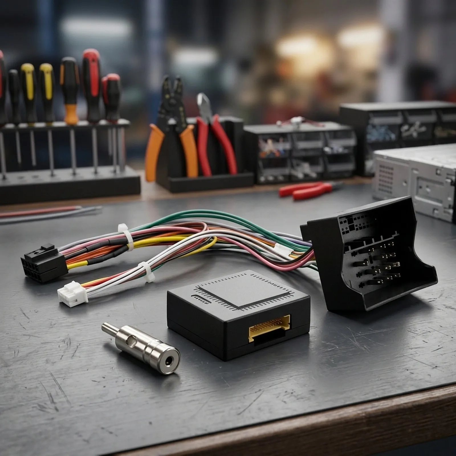for 16p 16 Pin Wiring Harness Radio Installation Easy To Use High Reliability Non-deformation Stable Performance