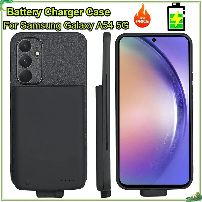

5000mAh Battery Charger Case for Samsung Galaxy A54 Power Case A54 5G Portable Power Bank Phone for Samsung A54 Battery Case