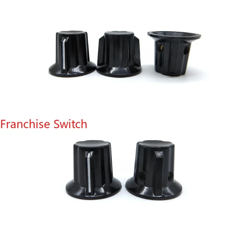 

10PCS Potentiometer Encoder Band Switch With High Quality Bakelite Knob Cap Lock Screw Diameter 25*20.5MM