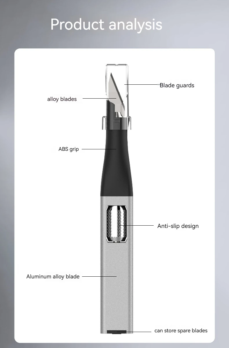 DIY Stift-Schnitzmesser | Wird mit 5 austauschbaren Horseshoe-Art-Klingen geliefert. – Detail 12