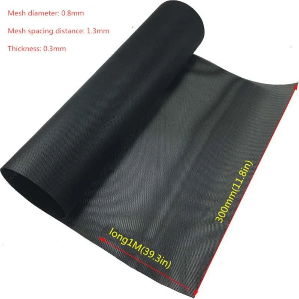 1M PVC Dustproof Computer Mesh DIY 30CM Casis Dustproof Cover Filter Network Net Untuk Speaker Fan Cooler Case Clean Putih Hitam