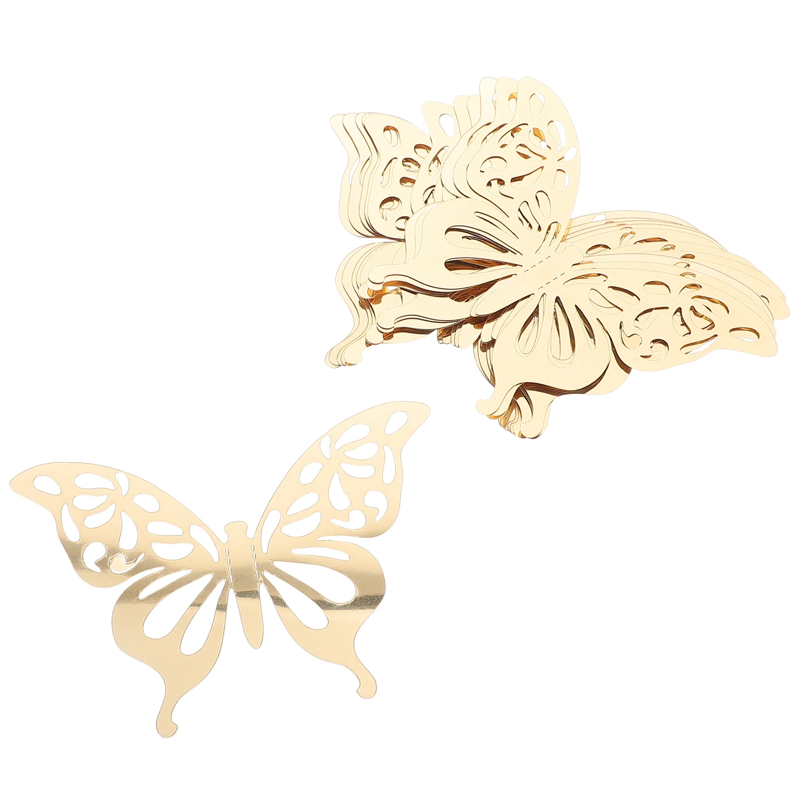

12 PCS Butterfly Wall Sticker Stickers Artificial Butterflies Decorations Big Cupcake Toppers Pvc Classroom Baby