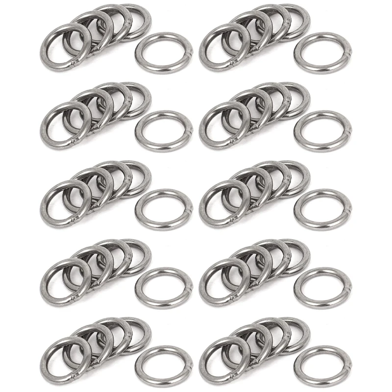 20Mm X 3Mm Stainless Steel Webbing Strapping Welded O Rings 50 Pcs