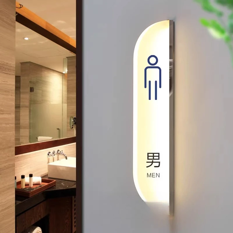 Tip light sign room door number customization