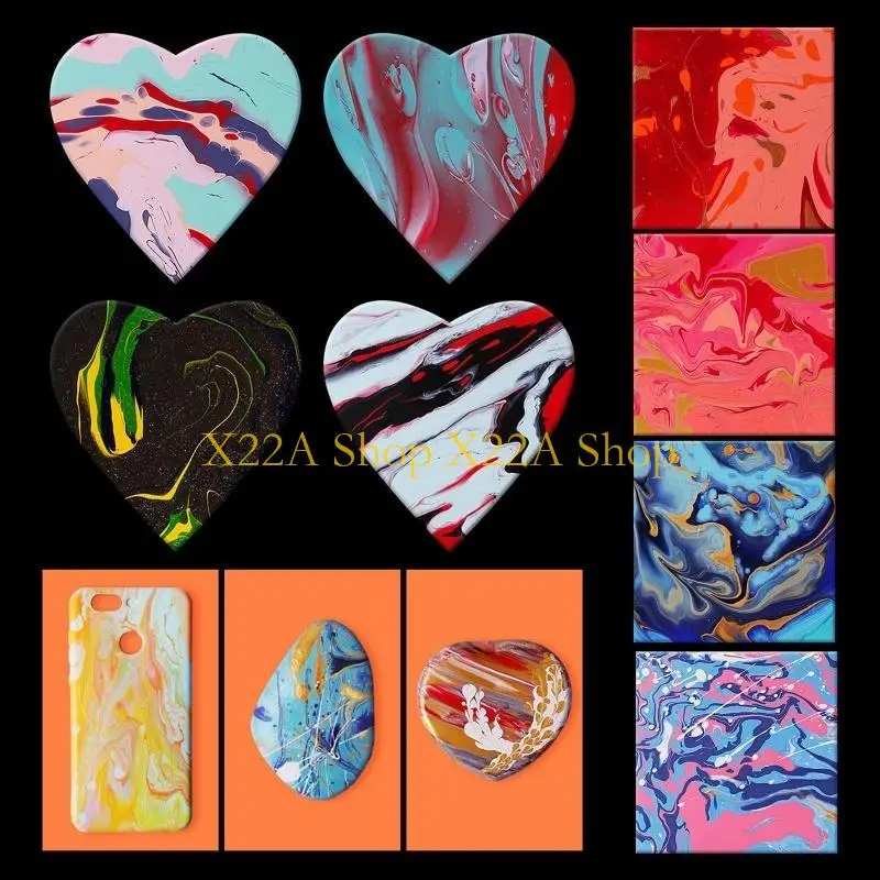 

Unique Silicone Split Cup 2/3/4/5 Chambers Reusable Silicone Pouring Divided Cups for Fluid Art Acrylic Paint Resin DIY Making